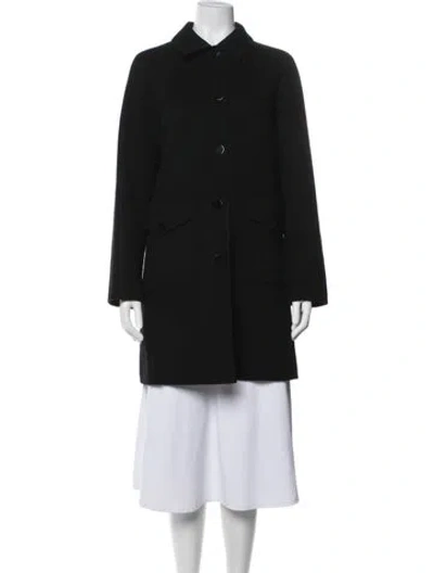Pre-owned Theory Wool Coat In Black