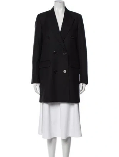Pre-owned Theory Wool Coat In Black