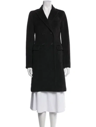 Pre-owned Theory Wool Coat In Black
