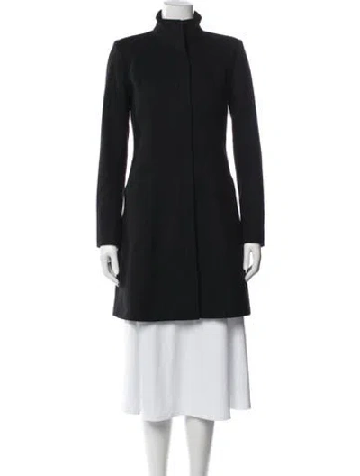 Pre-owned Theory Wool Coat In Black