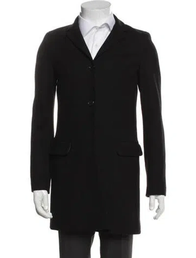 Pre-owned Theory Wool Coat In Black