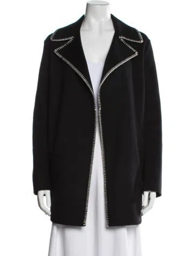 Pre-owned Theory Wool Coat In Black
