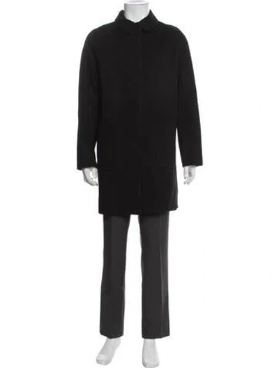 Pre-owned Theory Wool Coat In Black