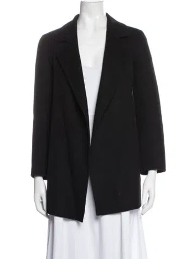 Pre-owned Theory Wool Coat In Black