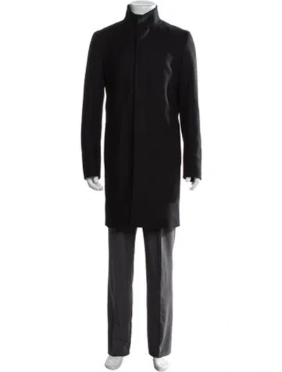Pre-owned Theory Wool Coat In Black