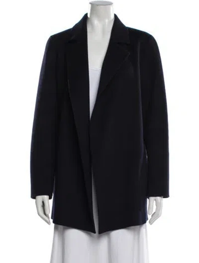 Pre-owned Theory Wool Coat In Black