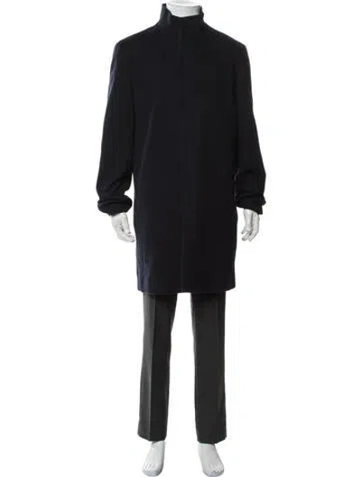 Pre-owned Theory Wool Coat In Black