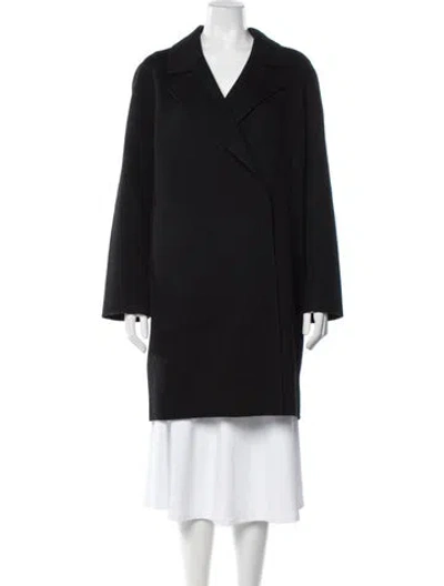 Pre-owned Theory Wool Coat In Black