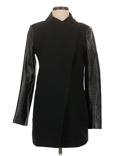Pre-owned Theory Wool Coat In Black