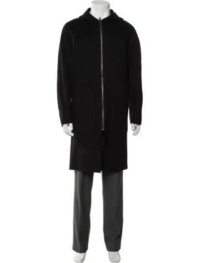 Pre-owned Theory Wool Coat In Black