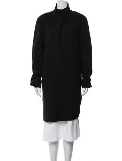 Pre-owned Theory Wool Coat In Blue