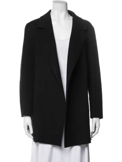 Pre-owned Theory Wool Coat In Blue