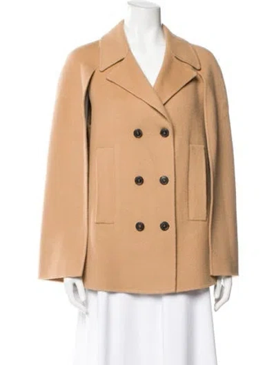 Pre-owned Theory Wool Coat In Brown
