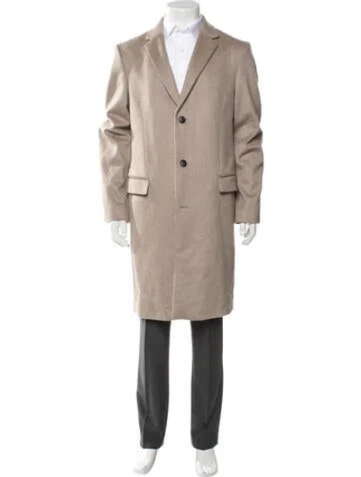 Pre-owned Theory Wool Coat In Brown