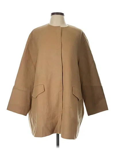 Theory Wool Coat In Brown