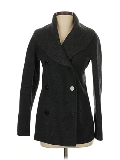 Pre-owned Theory Wool Coat In Gray