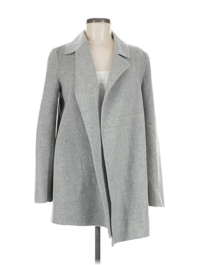 Pre-owned Theory Wool Coat In Gray