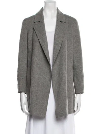 Pre-owned Theory Wool Coat In Gray
