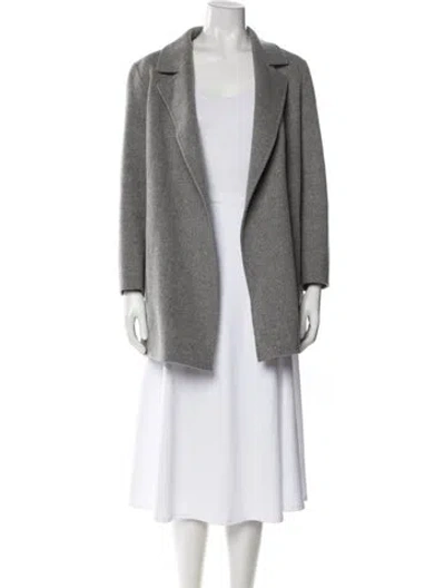 Pre-owned Theory Wool Coat In Gray