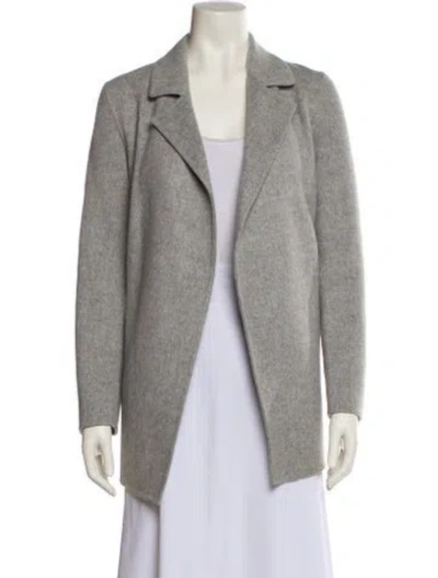 Pre-owned Theory Wool Coat In Gray