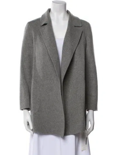 Pre-owned Theory Wool Coat In Gray