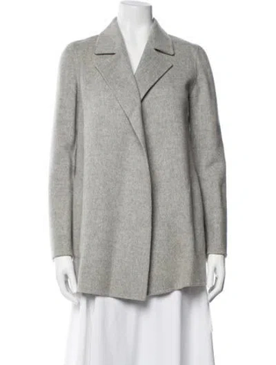 Pre-owned Theory Wool Coat In Gray