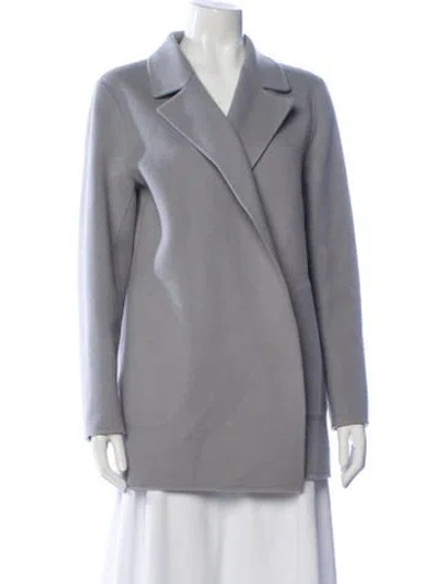 Pre-owned Theory Wool Coat In Gray