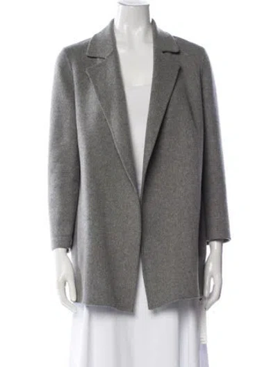 Pre-owned Theory Wool Coat In Gray