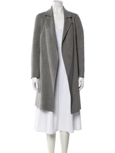 Pre-owned Theory Wool Coat In Gray