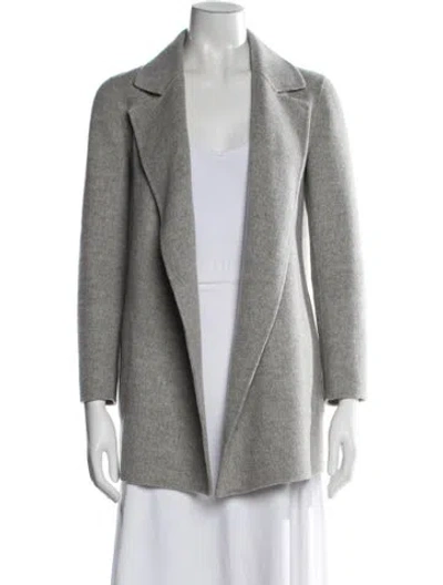 Pre-owned Theory Wool Coat In Gray
