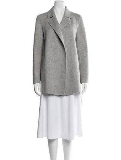 Pre-owned Theory Wool Coat In Gray