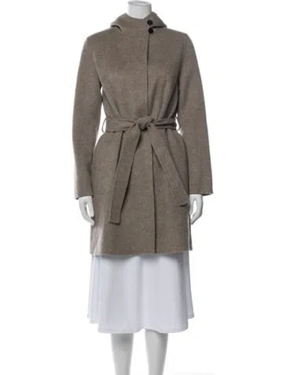 Pre-owned Theory Wool Coat In Gray