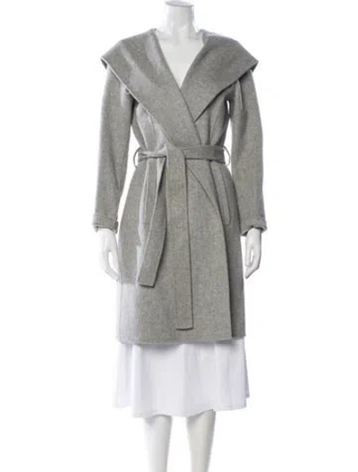 Pre-owned Theory Wool Coat In Gray