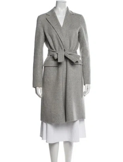 Pre-owned Theory Wool Coat In Gray