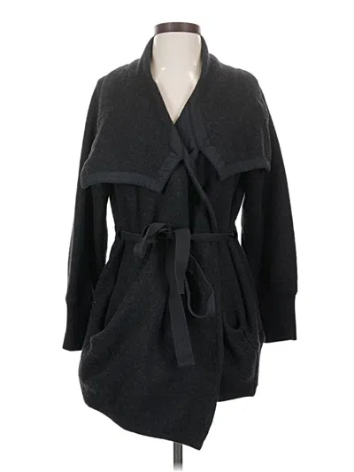 Pre-owned Theory Wool Coat In Gray