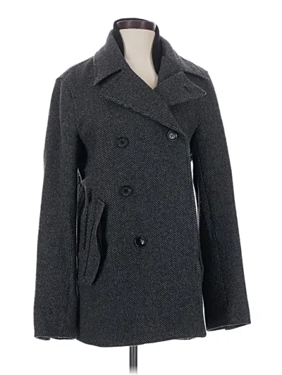 Pre-owned Theory Wool Coat In Gray