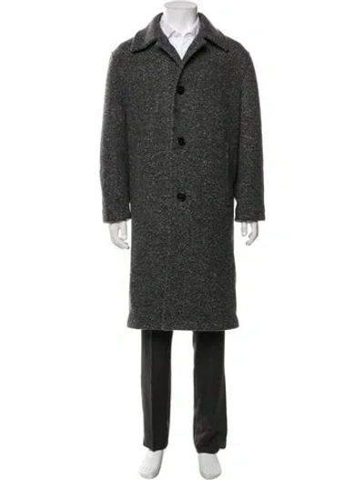 Pre-owned Theory Wool Coat In Grey