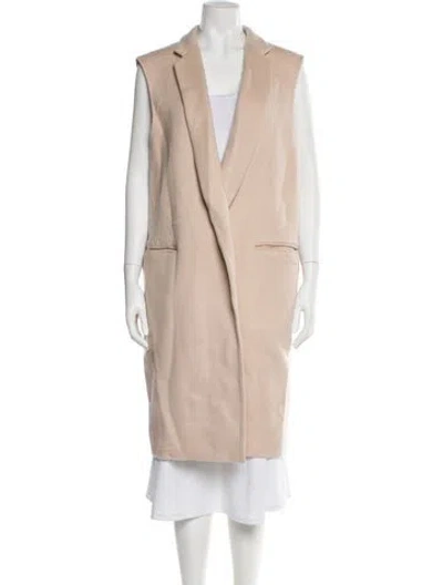 Pre-owned Theory Wool Coat In Neutral