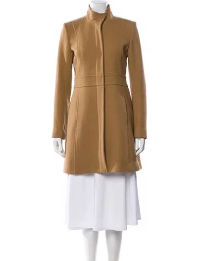 Pre-owned Theory Wool Coat In Neutral
