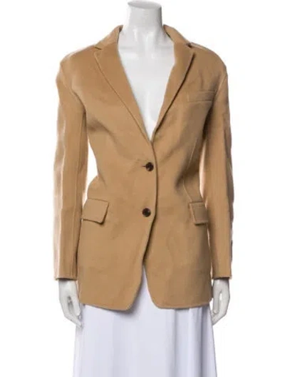 Pre-owned Theory Wool Coat In Neutral