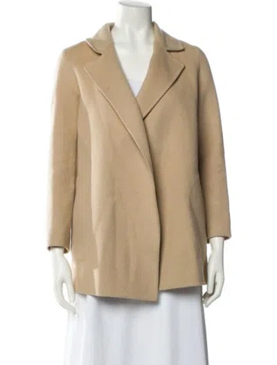 Pre-owned Theory Wool Coat In Neutral