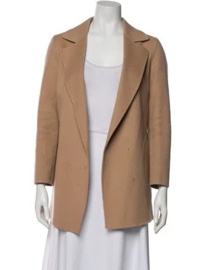Pre-owned Theory Wool Coat In Neutral