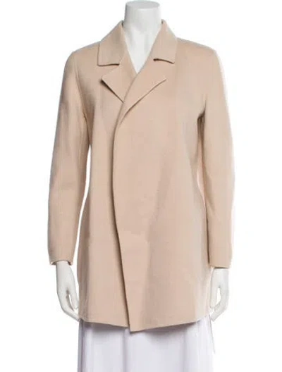 Pre-owned Theory Wool Coat In Neutral