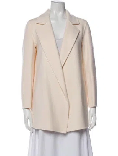 Pre-owned Theory Wool Coat In Neutral