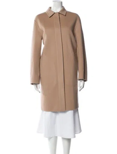 Pre-owned Theory Wool Coat In Neutral