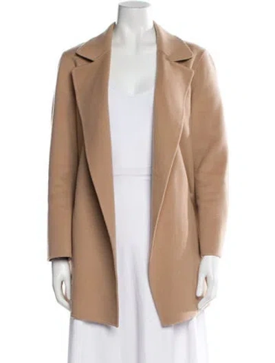Pre-owned Theory Wool Coat In Neutral