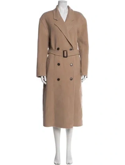 Pre-owned Theory Wool Coat In Neutral