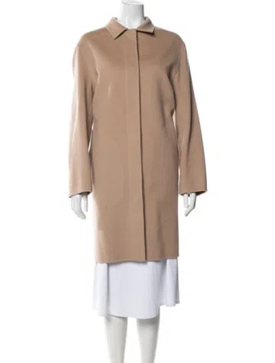 Pre-owned Theory Wool Coat In Neutral