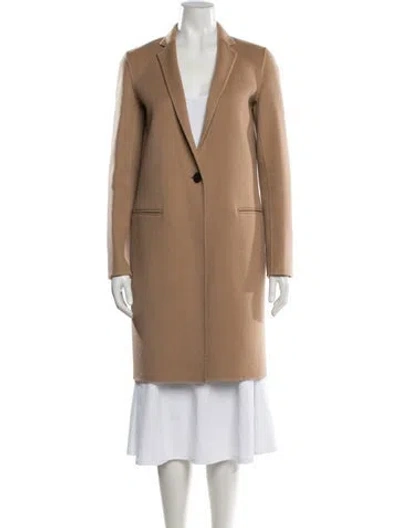 Pre-owned Theory Wool Coat In Neutral