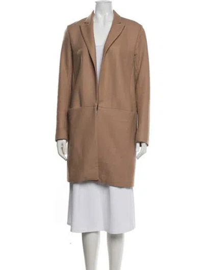Pre-owned Theory Wool Coat In Neutrals